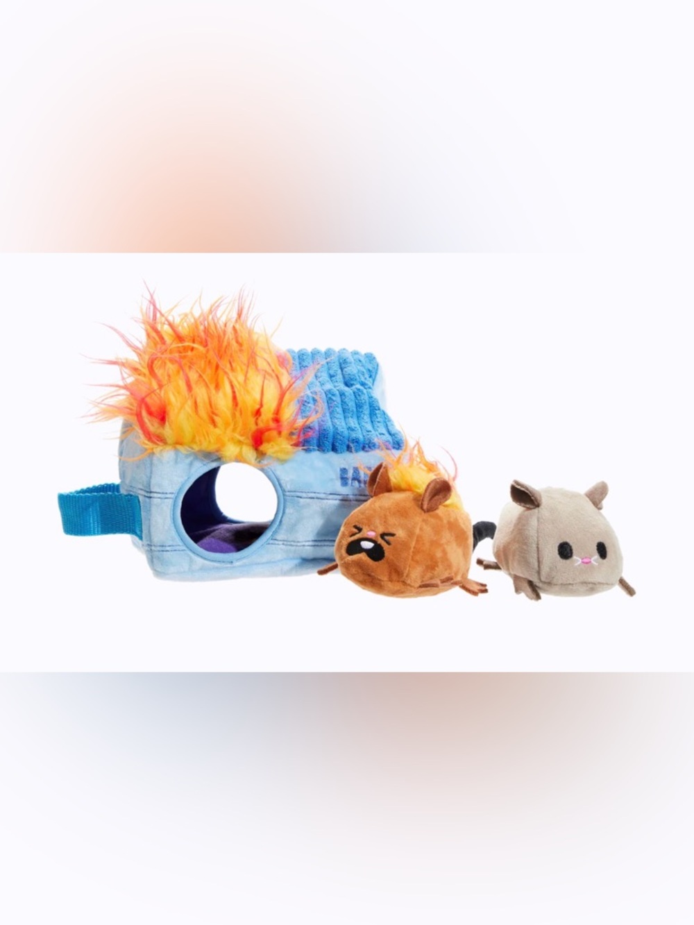 Bark Box Multi- part dog toy NEW M-L Dumpster Fire 3 in 1 enrichment dog game